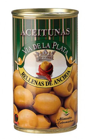 ACEITUNAS  " RELLENAS DE ANCHOA ", 350 GR.,*WINESCOUT7*,SPANIEN-ALMENDRALEJO
