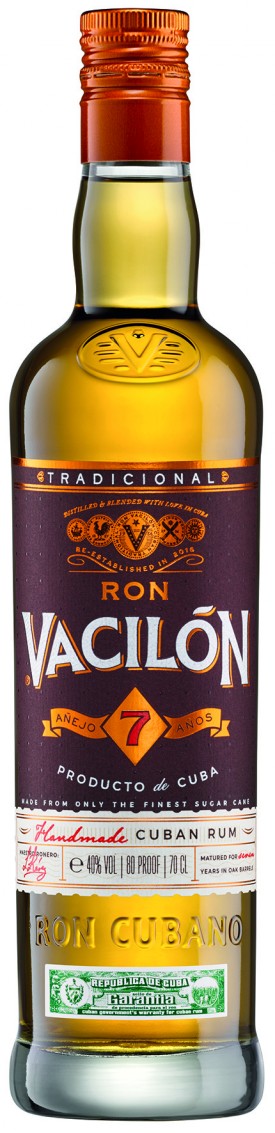 RON " VACILON 7 ANOS ", 0.7 L.,*WINESCOUT7*, CUBA